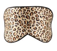 PartyKindom Masque De Sommeil Soie De Mûrier Léopard Pour Yeux Cache-yeux Réglable Pour Nuit