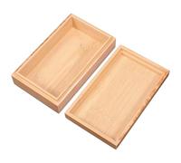 PartyKindom Mini Boîte de Rangement en Bois Couvercle, Design Compact et Polyvalent pour Organiser Bijoux, Thé et Petits Objets, pour Bureau ou Présents de Fête