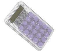 PartyKindom Mini Calculatrice de Poche Compacte Portable Chiffres Calculatrice Manuelle Pratique pour Étudiants Bureau et Maison Design Simple et Facile à Utiliser Outil de Calcul Rapide