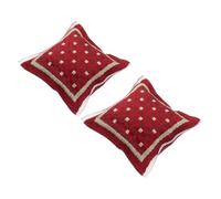 PartyKindom Mini Coussins Luxueux pour Maison De Poupée Lot De 2 Coussins Miniatures pour Canapé Accessoires Réalistes À Léchelle 112