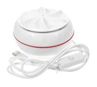 PartyKindom Mini Machine à Laver Portable 30w Abs Blanche Arrêt Automatique, Légère et Compacte, pour Voyage et Dortoir