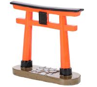 PartyKindom Mini Torii Japonais Décoration De Jardin Miniature Ornement De Porte Torii Statue De Mini-Paysage Décoration De Bureau Zen Accessoire De Micro-scène Décor Intérieur Asiatique Natur