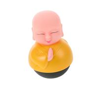 PartyKindom Mini Tumbler Toy Monk Figurine Small Desktop Decoration Cute Wobble Doll for Miniature Party Favor and Desk Ornament