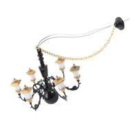 PartyKindom Miniature Lustre Suspendu Modèle Plafond Décoratif Lampe LED Blanc Froid pour Micro Paysage Maison Miniature et Table Sable