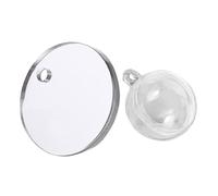 PartyKindom Miroir D'aquarium Betta Flottant Double Face 6 Cm en Acrylique Boule et Fil, Accessoire Décoratif pour Entraînement Poisson Betta, Ornement Décor Aquarium pour Bassin et Réservoir