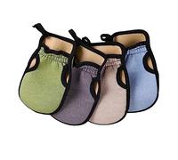 PartyKindom Mitaine Exfoliante De Bain Lot De 4, Taille Standard, Douce Et Solide, Unisexe, Exfoliation Corps Et Dos, Serviette De Bain Exfoliante Pour Soin Quotidien