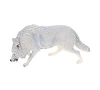 PartyKindom Modèle de Loup Nord Américain Miniature Abs Décor Réaliste pour Garçon Fille Éducatif et Ornement de Bureau pour Anniversaire Garçon Fille et Décoration Intérieure