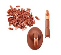 PartyKindom Modèle De Pratique Nail Art 102 Pièces Main Articulation Flexible Doigt Outils Formation Manucure Étudiants Usage Professionnel Base Marron