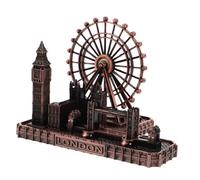 PartyKindom Modèle De Tower Bridge Vintage Métal pour Décoration De Bureau Table Souvenir De Londres avec Big Et Autres Monuments Emblématiques