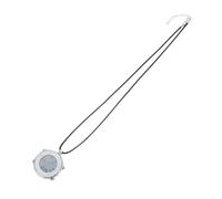 PartyKindom Montre de Poche Numérique Blanche Montre Suspendue Électronique Multifonction en Acier Inoxydable, Alliage de Zinc et Verre Portable, pour École et Examens, pour Étudiants