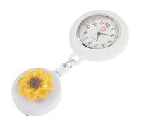 PartyKindom Montre Infirmière Poche Rétractable avec Clip Design Fleur Adorable Trotteuse Précise pour Femme et Infirmier Durable et Pratique pour Médecins et Soignants