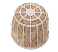 PartyKindom Nid D’Oiseau pour Cages, Refuge Naturel pour Perroquets et Perruches, Panier en Paille de Chanvre Mélange de Fibres, Accessoire pour Nidification et Incubation Sécurisé