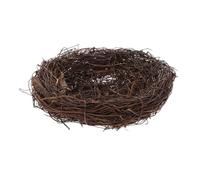 PartyKindom Nid D'oiseau Artificiel Fait À La Main, Nid D'oiseau De Pâques Naturel, Nid D'oiseau en Rotin pour Jardin, Cour, Maison, Fête, Décoration De Pâques, Conteneur Café