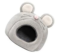 PartyKindom Nid Peluche pour Hamster et Petits Animaux Refuge Douillet Épreuve du Vent Maison Confortable pour Cobayes Chinchillas et Rats Design Cartoon Adorable