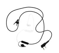 PartyKindom Oreillette Filaire Tour Oreille avec Tube Acoustique Transparent Isolation Phonique Microphone Haute Qualité -Radiation pour et Portable