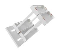 PartyKindom Organisateur de Rangement Coulissant sous Évier Étagère de Cuisine à pour Bouteilles Épices et Cosmétiques Design Pratique et Accessible Couleur Blanche