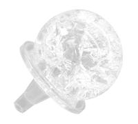 PartyKindom Ornement Boule de Cristal pour Fontaine Intérieure Ronde Verre Transparent Design Élégant Décoration Maison Présents pour Amis 1 Pièce