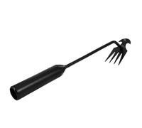 PartyKindom Outil de Désherbage Ergonomique Inoxydable Manuelle pour Jardinage Désherbeur Multifonctionnel à Dents de Fourche pour Éliminer Racines
