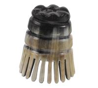 PartyKindom Outil De Massage : Masseur De Cuir, Brosse Démêlante En Corne De, Masseur, Brosse À Shampoing Exfoliante, Gommage Cuir, Peigne De Douche, Peigne De