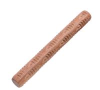 PartyKindom Outil de Poterie Rouleau à Main en Bois, Bâtonnet d'Impression Argile Motif Poisson, Petit Format, pour Modelage et Loisirs Créatifs en Atelier Poterie Adulte