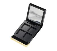 PartyKindom Palette de Maquillage Rechargeable avec Miroir Intégré Compacte et Légère pour Voyage Boîte Élégante Noire pour Fard à Paupières