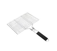 PartyKindom Panier de Grill Acier Inoxydable Détachable et Pliable Accessoire de Barbecue Portable pour Viande et Légumes pour Camping et Activités Plein Air