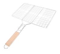 PartyKindom Panier Grillades Robuste pour Barbecue Grillage Uniforme Poisson et Légumes Poignée Pratique Accessoire Portable pour Camping et BBQ Extérieur Couleur Aléatoire Couleur Aléatoire