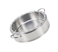 PartyKindom Panier Vapeur Acier Inoxydable Épaissi Cuiseur Vapeur Multifonction pour et Professionnelle avec Double Poignée Adapté pour Légumes Poisson Dim Sum et Plus