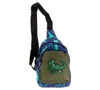 PartyKindom Paquet Banane Garçon et Filles à Dessin Animé Dinosaure en Nylon Fermeture Éclair Métal, Bretelles Réglables et Coutures Lisses pour École et Sorties