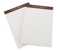 PartyKindom Paquet de 2 Bloc-notes à Lignes, Mini Carnet de Notes Perforé | Grille et Lignes, Papier Anti-bavures et Anti-fuite D’encre, Déchirure Propre, Organisation Facile