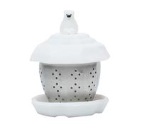 PartyKindom Passoire à Thé Flottante en Acier Inoxydable D’ours Polaire Infuseur à Thé Portable Amusant Solide pour Maison et Bureau