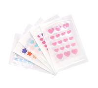 PartyKindom Patch Hydrocolloïde pour Acrochordons et Boutons, 5 Feuilles Différentes Formes, Bain, Ne Tombe Pas Facilement