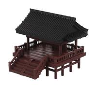 PartyKindom Pavillon Miniature Chinois Décoratif pour Aquarium Et Jardin Miniature Ornements De Style Traditionnel pour Micro-Paysage Figurines Décoratives pour Terrarium Et Bureau
