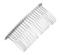 PartyKindom Peigne à Cheveux Métal à Dents Pour Voile De Mariage Et Postiches Diy Peigne à Dents Torsadées Pour Accessoire De Coiffure De Mariée