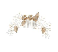PartyKindom Peigne Cheveux Mariage pour Femme Accessoire Coiffure Mariée Peigne à Insérer avec Détail