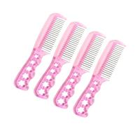 PartyKindom Peigne en Acier pour Postiche 4Pcs Brosse à Cheveux Métallique Anti-Électrostatique pour Accessoire pour Perruques Outils de Coiffure