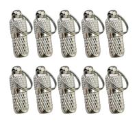 PartyKindom Pendentif Anti-Perte pour Animaux en Laiton Argenté Léger et Portable Plaque D'identité Suspendue pour Collier, Pack de 10 Pièces Pratique
