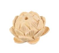 PartyKindom Pendentif Surface Lisse en Bois de Buis de Fleur de Lotus et Facile à Suspendre, Breloque Délicate pour Bracelet ou Projet de Scrapbooking