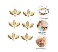 PartyKindom Pendentifs Feuilles En Cuivre Doré 20 Pièces Ornements Diy Pour Création Bijoux Artisanaux Décoration Fête Maison Accessoires D’artisanat Hiver