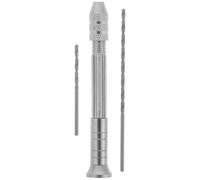 PartyKindom Perceuse Manuelle pour Bougies 3 Pièces en Métal Forets Longs et Courts, Outil de Précision pour Bricolage Artisanal, Poinçonneur DIY Polyvalent pour Fabrication de Bougies