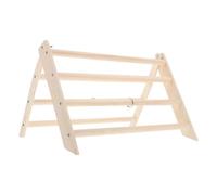 PartyKindom Perchoir en Bois Naturel pour Poussins et Poules, Support Stable et Amovible pour Poulailler, Rampe D’Escalade Compacte pour Habitat Extérieur des Volailles, 1 Pièce