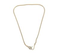 PartyKindom Petit collier de serpent Collier de zircon coloré de cou en or charmes de zircons collier serpent pliable de cou à grosse chaîne colliers de zircons cuivre