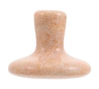 PartyKindom Pierre De Massage Tête De Champignon Masseur De Cou Et De Visage Outil De Sculpture Faciale Masseur Facial Pour Le Cou Accessoires De Massage Produits De Beauté Jaune Pierre