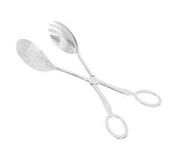 PartyKindom Pince à Salade Aluminium Alliage Clip Métallique pour Barbecue et Buffet Ustensile de Cuisine Pratique pour Griller et Servir des Aliments