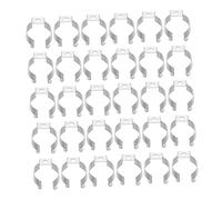 PartyKindom Pinces pour Tubes Lumineux en Acier Inoxydable Lot de 50 Supports de Lampe Stables et Faciles à Installer pour Ampoules LED Fixation Pratique pour Maison et Bureau