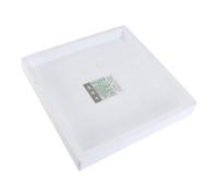 PartyKindom Plateau de Base pour Pot de Fleurs Carré en Résine Blanc roulettes Universelles, Support Mobile Anti-Taches d'eau et Terre pour Intérieur et Extérieur