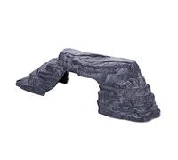 PartyKindom Plateforme d'escalade en Résine pour Tortues Et Geckos, Pont Imitation Pierre, Cachette Rampe, Décoration Aquarium Imperméable, Espace pour Se Prélasser