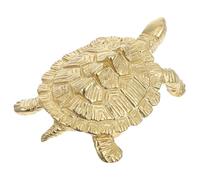 PartyKindom Poignée de Porte en Laiton de Tortue, Bouton de Commode Animal Décoratif, Poignée de Meuble pour Armoire, Motif Chinois Traditionnel, Finition Originale, Bouton Décoratif