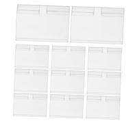 PartyKindom Porte-afficheur Plastique 50 Pièces Support Double Clip Porte-étiquettes de Prix pour Étagère Supermarché Usage Commercial