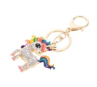 PartyKindom Porte Clés Licorne Pendentif de Coloré avec Décoration pour Sac Porte Badge et Accessoires DIY Pratique et Décoratif